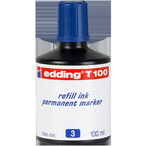 EDDING PERMANENT MARKERS 100ML NAVULINKT BLAUW 003 T100