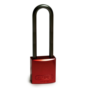 LUCCHETTO IN ALLUMINIO CON ARCO DA 75 MM 814080 FULL ALU PADLOCKS 75MM SHA KD RED/6