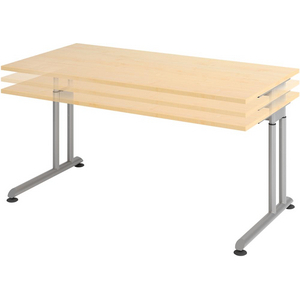 3610001695 Schreibtisch C-Fuß 1600x800 mm Ahorn