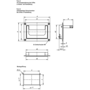 K0240.7911811 Schalen-Klappgriff Form A