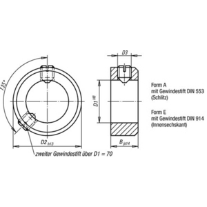 K0406.103001 Stellring DIN705 Form A Stahl