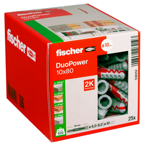 FISCHER PLUG DUOPOWER 10X80 (DS=25ST)