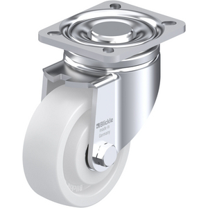 ROULETTE PIVOT. 500KG D.100MM AC BAND.POLYA 37MM MOY BILLE