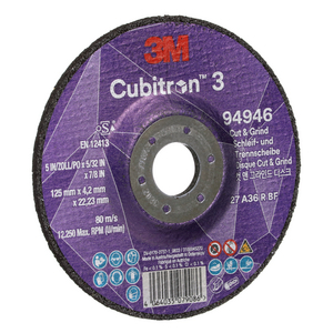 DISCO IBRIDO DA TAGLIO E SBAVO CUBITRON3, 94946, 36+, T27 10/PACK, 20 PZ/CARTONE 7100303974