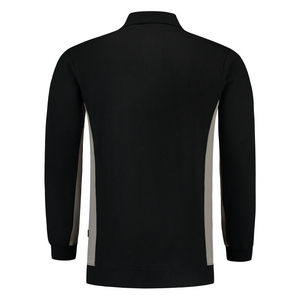 TRICORP POLOSWEATER BORSTZAK 302001 ZWART/GRIJS MT 7XL
