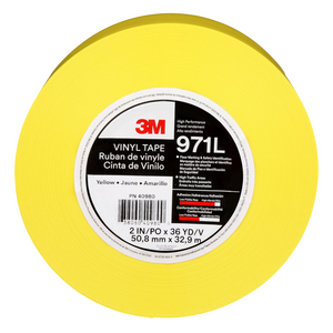 NASTRO RESISTENTE PER MARCATURA DI PAVIMENTI CON LINER 3M 971L,GIALLO,50.8 MM X 33 M,0.43 MM 7100333354