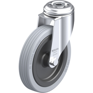 ROULETTE PIVOT. 80KG D.125MM AC BAND.CAOUT 25MM MOY LISSE