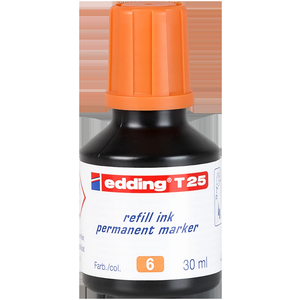 EDDING PERMANENT MARKERS 30ML NAVULINKT ORANJE 006 T25