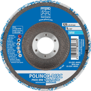 PFERD POLINOX® unitized disc DISC PNER MW 125 22,2 SiC F