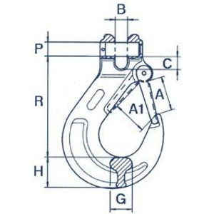 3310012660 Gabelkopf-Lasthaken TK 6700kg, Cartec 100