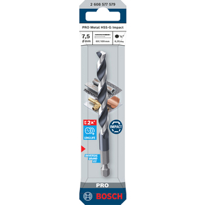BOSCH METAALBOOR PRO HSS HEX 7,5X69X109 2608577579