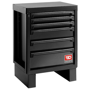 FACOM KAST LAAG ZWART MET 6 LADES RWS2 RWS2-MBS6TBS