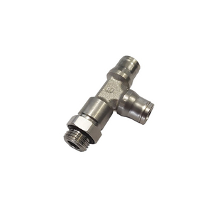 3693 - MALE STUD RUN TEE, BSP PARALLEL AND METRIC