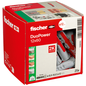 FISCHER PLUG DUOPOWER 12X60 (DS=25ST)