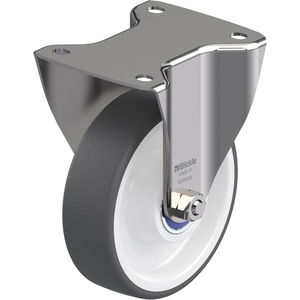 ROULETTE FIXE 400KG D.150MM IN BAND.POLYU 40MM MOY BILLE