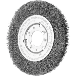BROSSE PLATE A ALESAGE 150X12X28 FIL ACIER 0,25 43505005