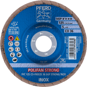 PFERD 67789025 Polifan Pfc 125 Co 36 Sgp-Strong-Freeze