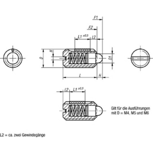 KIP VEREND DRUKSTUK LONG-LOK D=M04 L=9, STAAL