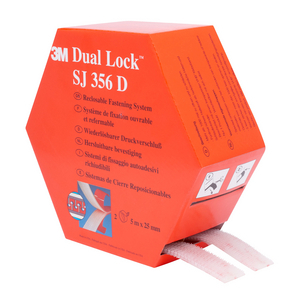 SJ 356D SISTEMA DI FISSAGGIO DUAL LOCK TRASPARENTE DENSITA' PEDUNCOLI 38/CMQ 25 X 5 7000070525