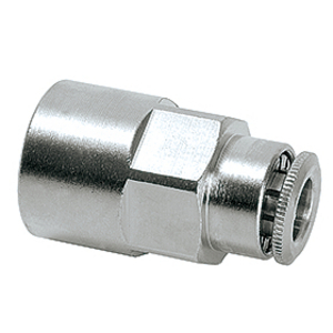RACCORDO G1/4I PER TUBO FLESSIBILE E D.6MM DRITTO (OTTONE NICHELATO) 101511