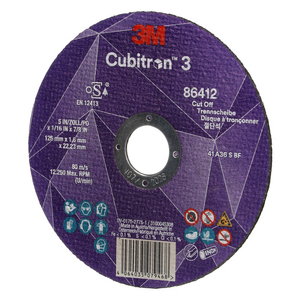 DISQUE A TRONCONNER CUBITRON 3 125X1,6X22,23MM 86412 36+/T41