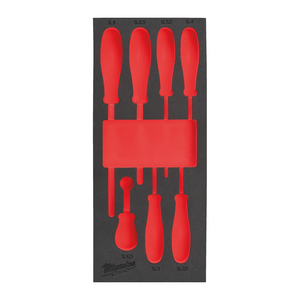 MILWAUKEE LEGE FOAM INLAY SCHROEVENDRAAIER SL SET (7 DELIG)