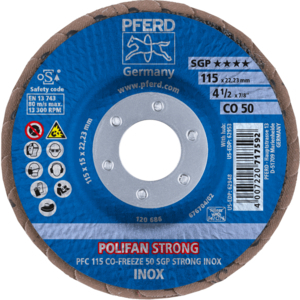 PFERD 67789115 Polifan Pfc 115 Co 50 Sgp-Strong-Freeze