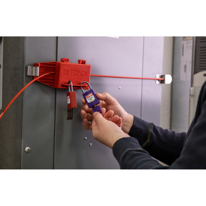 LUCCHETTO PER LOCKOUT SAFEKEY COMPACT NYLON CON ARCO IN ALLUMINIO 152164 CPT-RED-25AL-KD6PK