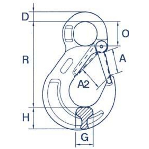 3310012510 Ösenlasthaken GK10 D 6mm TK 1400kg
