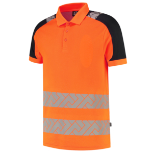 TRICORP POLOSHIRT REDEFINED HI-VIS 206103 OR/INK MT 5XL