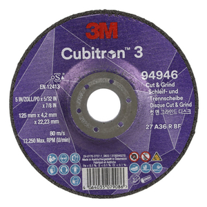 DISCO IBRIDO DA TAGLIO E SBAVO CUBITRON3, 94946, 36+, T27 10/PACK, 20 PZ/CARTONE 7100303974