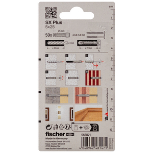 FISCHER PLUG SX 5X25 567821 (BL=50ST)