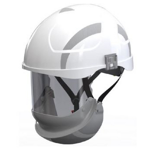 CASQUE ELECTRICIEN ECRAN INTEGRE BLANC-PROTECTION ARC FLASH