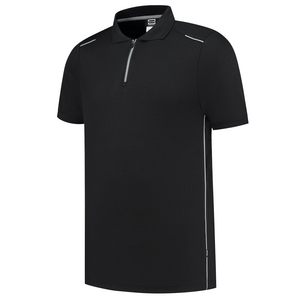 TRICORP POLOSHIRT ACCENT 202703 ZWART/GRIJS MT 3XL