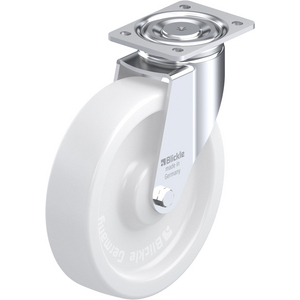 ROULETTE PIVOT. 900KG D.250MM AC BAND.POLYA 65MM MOY LISSE