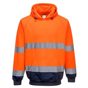 PORTWEST SWEATVEST CAPUCHON B316 HI-VIS ORANJE/MARINE MT 3XL
