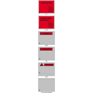 3510003240 Begleitpapiertaschen Lieferschein mehrspr.