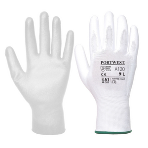 GUANTO SPALMATO IN POLIURETANO BIANCO 3131X IMBUSTATO AL PAIO A120WHR # S