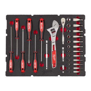 MILWAUKEE FOAM INLAY PACKOUT DOPPENSET 1/4" 4932480717