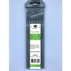 CERIUM WC20 BOUT GRIS D.2X150 MM BTE 10