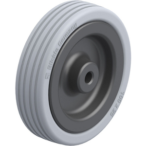 ROUE 70KG D.100MM 25MM CAOUT JANTE POLYA MOYEU LISSE