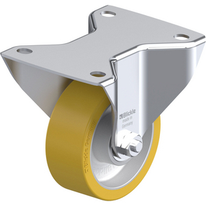 ROULETTE FIXE 250KG D.100MM AC BAND.POLYU 40MM MOY BILLE
