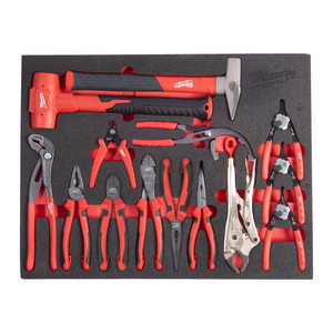 MILWAUKEE FOAM INLAY TANGEN EN HAMERSET (14-DELIG)