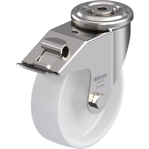 LEXR-PO 150G-FI Lenkrolle Edelstahl mit Stop-Fix