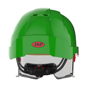 ELMETTO EVO VISTA LENS VENTILATO CON OCCHIALE INTEGRATO VERDE/GRIGIO AMB170-006-P00