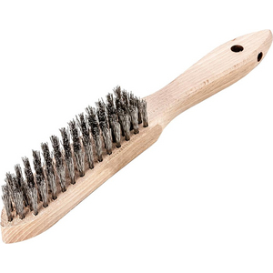 9712230005 Handdrahtbürste rostfrei gewellt 0,35mm 5-reihig Lessmann