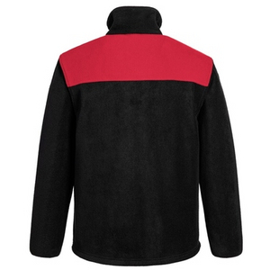 PORTWEST FLEECEVEST PW2 ZWART/ROOD MT S