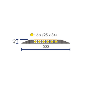 PC 6 CANAUX + 2 RAMPES PMR 910X1400X50