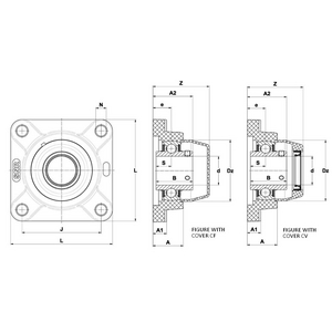 SUPPORTI FLANGIATI SUCFPL208FG1