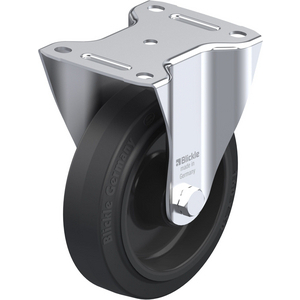 ROULETTE FIXE 350KG D.160MM AC BAND.CAOUT 50MM MOY ROULEAUX